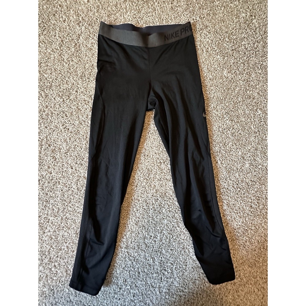 Nike Pro Warm Dri-Fit Black Lined Training Tights‎ - Womens M- Used Perfect